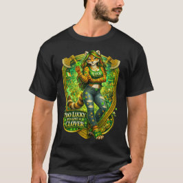För Lycklig För Att Ge En Klöver T Shirt