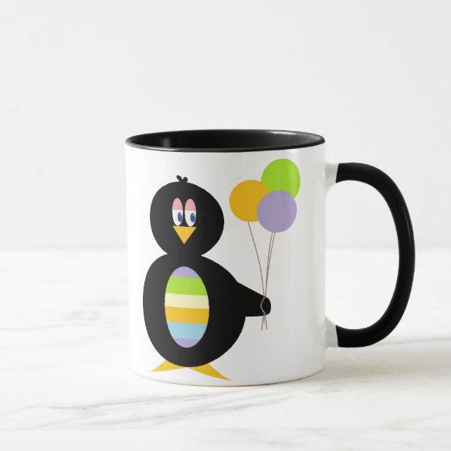För lycklig pingvinmugg lite mugg (Höger)