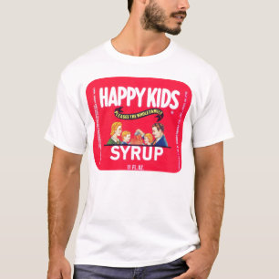 "För lycklig skjorta ungesirap" för vintage T Shirt