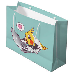 För Macbook för Nerdy cockatiel gullig dra