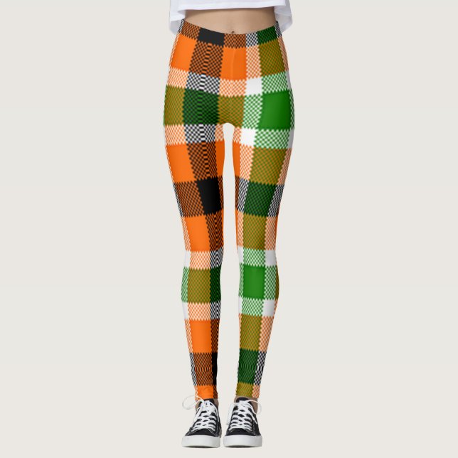 För Madras för färger för elfenbenkustenflagga Leggings (Framsida)