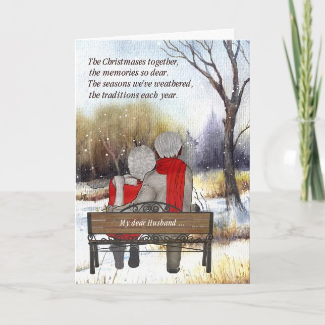 för Make African American Senior Citizen Couple Helgkort (Framsida)