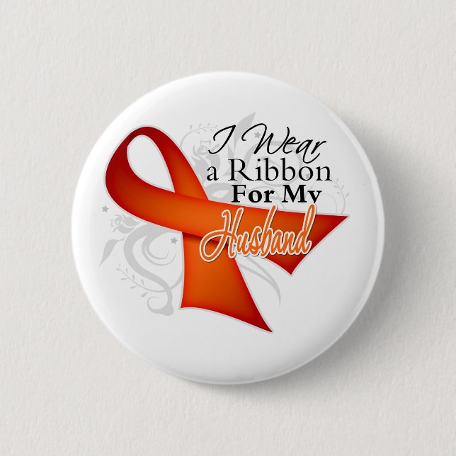 För Make - Leukemi Ribbon Knapp (Framsida)