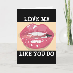 FÖR MAKE ROMANTIC CARD, KÄRLEK MIG SOM DU GÖR KORT