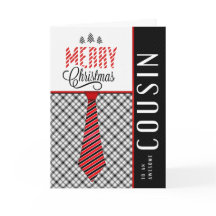 för Male Cousin God jul Masculine Necktie