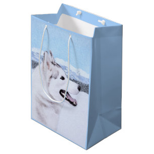 För målninghund för siberian husky (silver och