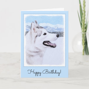 För målninghund för siberian husky (silver och kort