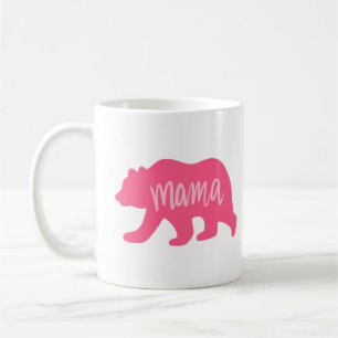 För mammabjörn för klassiker rosa mugg