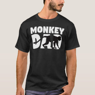 För manar apa för unga flickor i Pappa, apa vid T Shirt