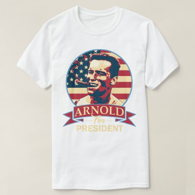 För manar arnold till president Jesse Ventura D T Shirt (Design framsida)
