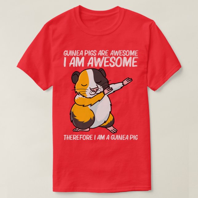 För manar  av Cute Guinea-Gris T Shirt (Design framsida)