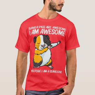För manar  av Cute Guinea-Gris T Shirt