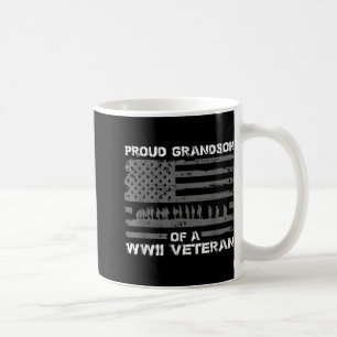 För manar av en Wwii Veteran T Shirts Kaffemugg