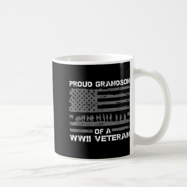 För manar av en Wwii Veteran T Shirts Kaffemugg (Höger)