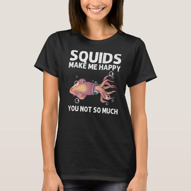 För manar bläckfiskar av bläckfisk av bläckfisk Te T Shirt (Framsida)