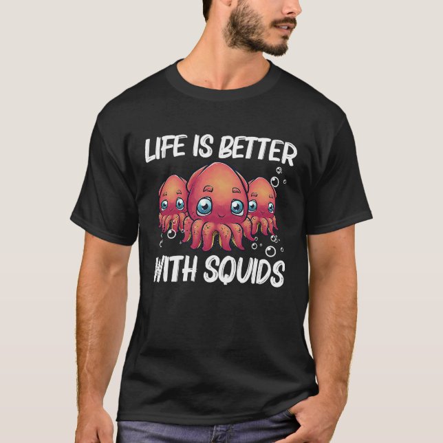 För manar bläckfiskar Octopus Shore Kraken Costume T Shirt (Framsida)