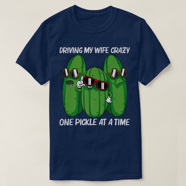 För manar bojkott för coola Pickle Food Cucumb T Shirt (Design framsida)