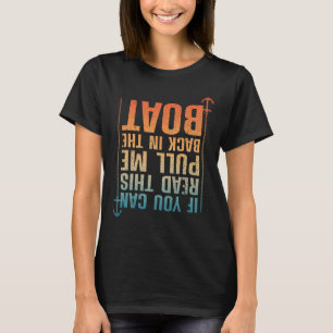 För manar Boot Boot-design för sjömän T Shirt
