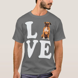 för manar boxer och kvinnor i hund Design Boxer T Shirt