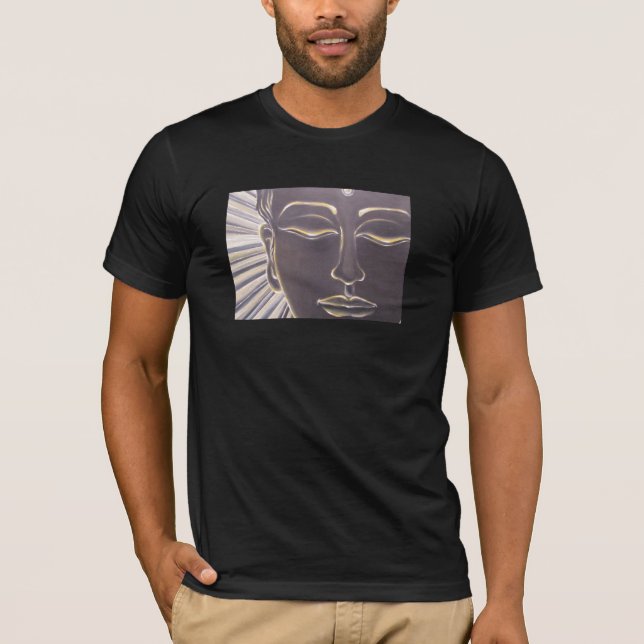 För manar Buddha T skjorta Tee (Framsida)
