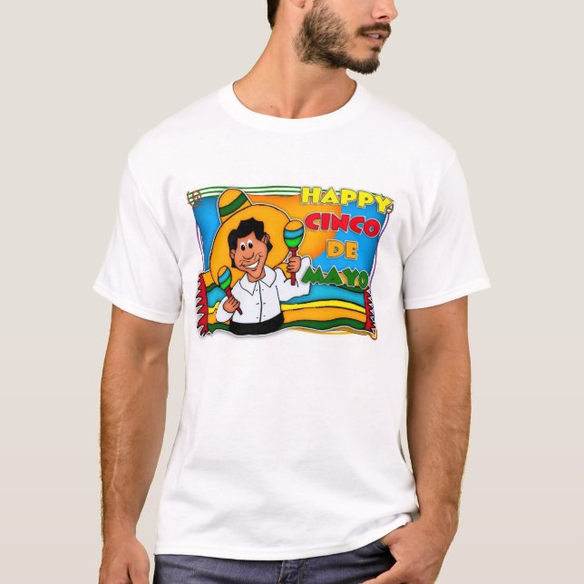För manar Cinco De Mayo T skjorta Shirt (Framsida)