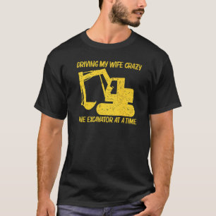 För manar coola Excavator Boys Heavy Equipment Ope T Shirt