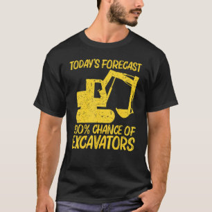 För manar coola Excavator Women Heavy Equipment Op T Shirt