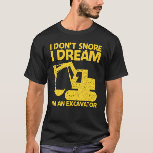 För manar coola Excavator Women Heavy Equipment Op T Shirt