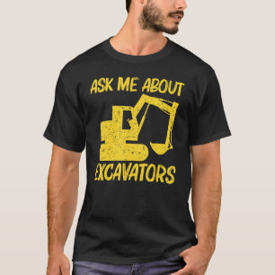 För manar coola Excavator Women Heavy Equipment Op T Shirt