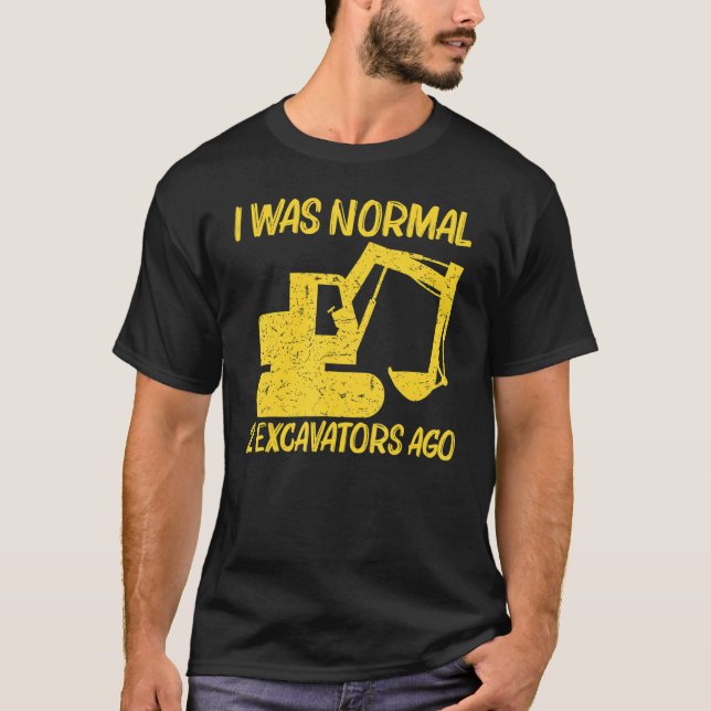 För manar coola Excavator Women Heavy Equipment Op T Shirt (Framsida)