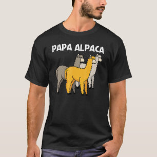 För manar fågel av alpaca Pappa (däggdjur) T Shirt