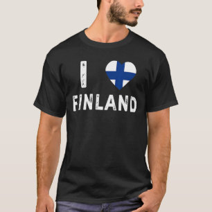 För manar finska kvinnor Sisu Finlandia Lappland L T Shirt