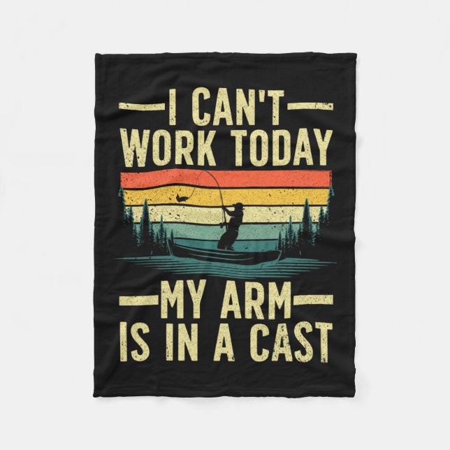 För manar fiske: Fiskare, fiskare, Arm Cast Fis Fleecefilt (Framsidan)