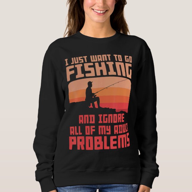För manar fiske löser mina problem t shirt (Framsida)