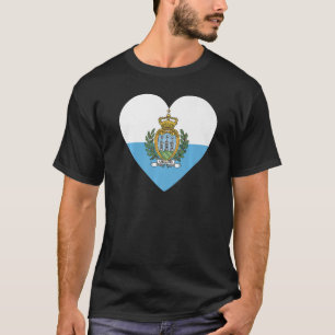 För manar Flagga San Marino-souvenir T Shirt