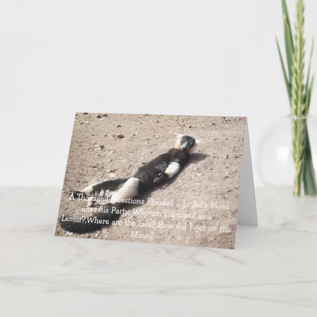 För manar födelsedagskort. kort (Framsida)