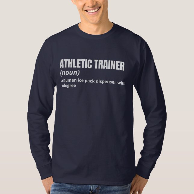 För manar för Athletic Trainer Funny Definition Sh T Shirt (Framsida)