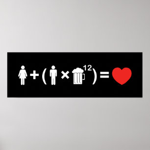För manar för ekvationen Kärlek Poster