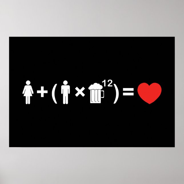 För manar för ekvationen Kärlek Poster (Framsidan)