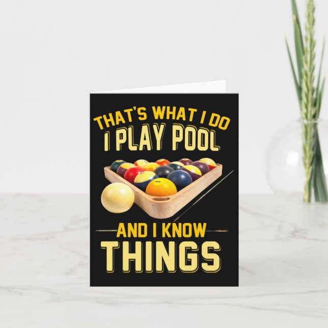 För manar för flera biljard Shirts Kort (Framsida)