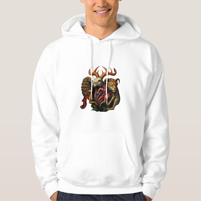 För manar för  för  djurfotströja hoodie (Framsida)