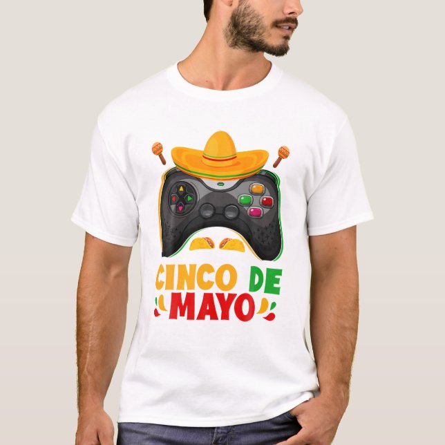För manar för Lammspel Cinco De Mayo S Mexican T Shirt (Framsida)