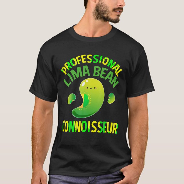 För manar för Lima Bean Connoisseur T shirt Vegan  (Framsida)
