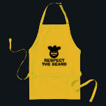 För manar för Lung BBQ-apron | Respektera skägget Förkläde<br><div class="desc">För manar för Lung BBQ-apron | Respektera skägget. Coola kock med stor skägg,  kökshatt och solglasögon. Cute barbeque Birthday-presentidé för de flesta pappa mormorfar osv. Anpassa den med din egen humoristiska slogan,  citat eller ordspråk eller anpassa den med ett namn.</div>