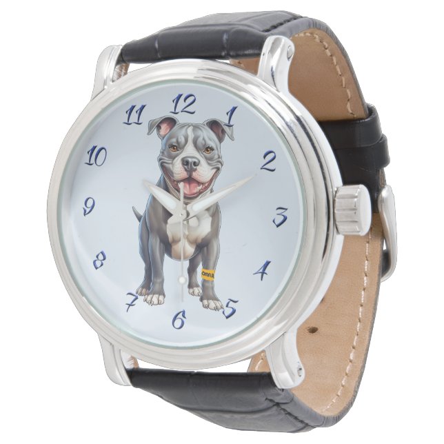 För manar för StaffordBull Bull Terrier Watch Armbandsur (Vinklad)