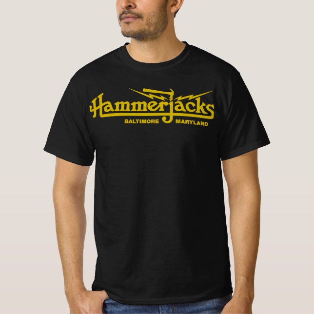 För manar för tryckta hammerjacks Classic T-Shirts (Framsida)