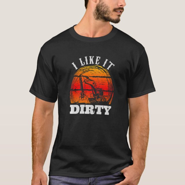 För manar för tung utrustningsoperatör t shirt (Framsida)