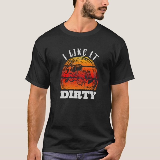 För manar för tung utrustningsoperatör t shirt (Framsida)