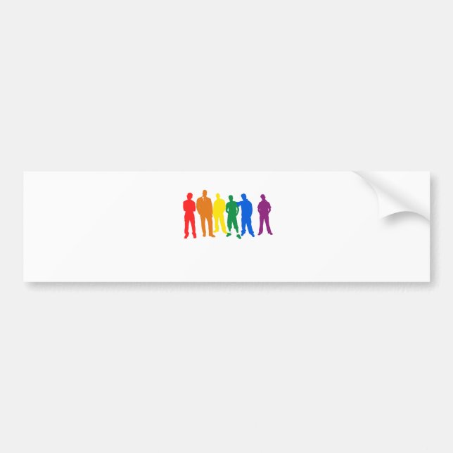 För manar gay pride bildekal (Framsidan)