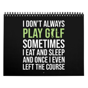 För manar Golfinggåvor (Golfing Golfing Älskare Kalender